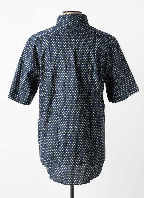 Chemise manches courtes poches bleu EDEN PARK homme