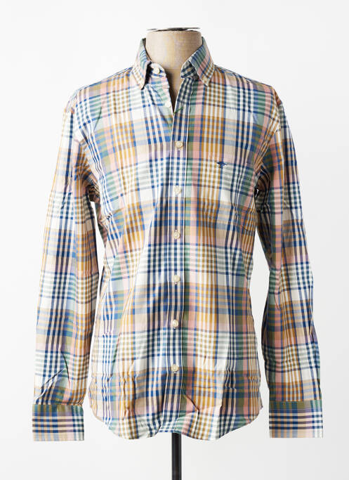 Chemise manches longues imprimé écossais marron FYNCH-HATTON homme
