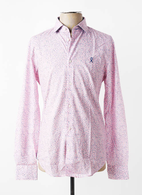 Chemise manches longues coupe cintrée rose VICOMTE ARTHUR homme