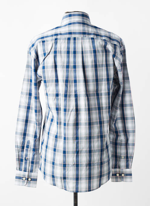 Chemise manches longues imprimé écossais bleu FYNCH-HATTON homme