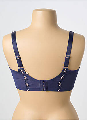 Soutien-gorge broderie haut soutien-gorge emboitant bleu TRIUMPH femme