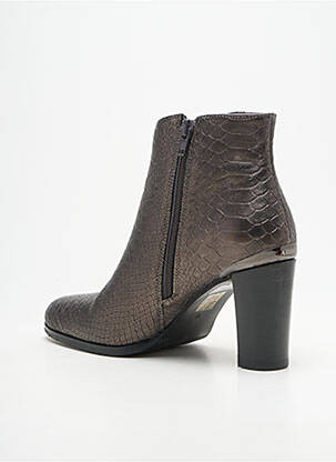 Bottines/boots bout pointu talon de 7 à 9cm argent ADIGE femme