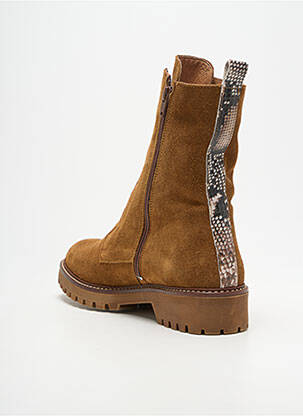 Bottines/boots talon bas talon plat jusqu'à 3cm marron REQINS femme