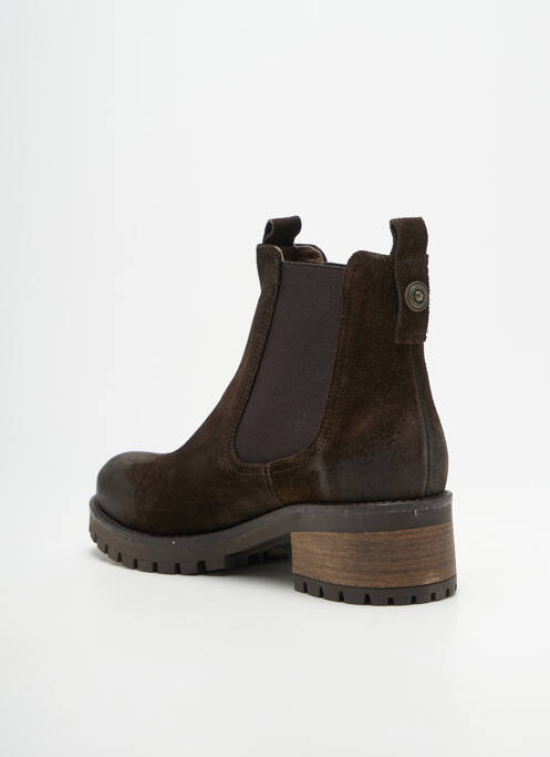 Bottines/boots talon bas talon de 4 à 6cm marron MINKA DESIGN femme