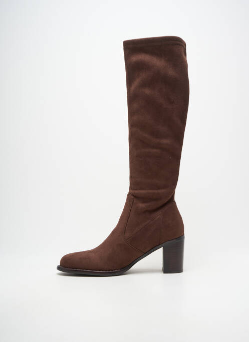Bottes talon bottier talon de 4 à 6cm marron ADIGE femme