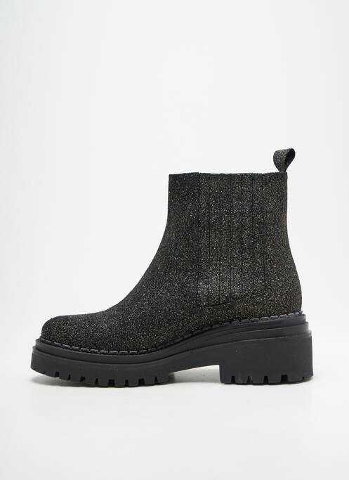 Bottines/boots tissage satiné talon de 4 à 6cm or FAIRE femme
