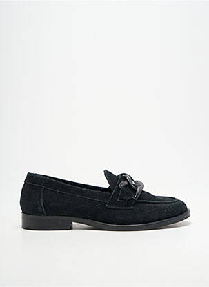 Mocassins bout rond talon plat jusqu'à 3cm noir ADIGE femme