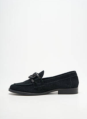 Mocassins bout rond talon plat jusqu'à 3cm noir ADIGE femme