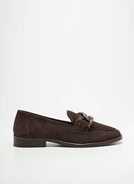 Mocassins bout rond talon plat jusqu'à 3cm marron ADIGE femme