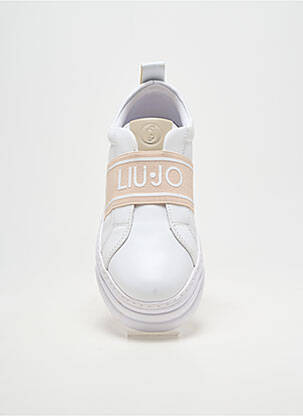 Baskets fermeture elastique talon de 4 à 6cm blanc LIU JO femme