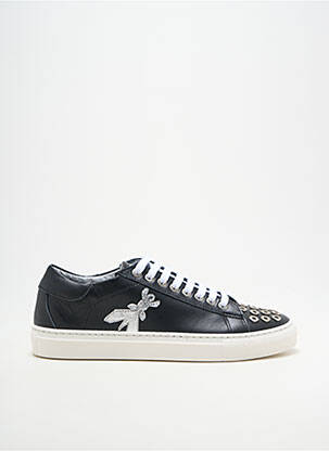 Baskets bout rond talon plat jusqu'à 3cm noir PATRIZIA PEPE femme