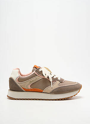 Baskets semelle amovible talon plat jusqu'à 3cm orange GANT femme