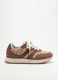 Baskets semelle amovible talon plat jusqu'à 3cm marron GANT femme