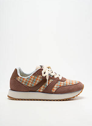 Baskets semelle amovible talon plat jusqu'à 3cm marron GANT femme