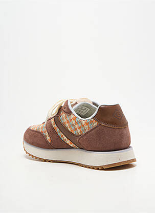 Baskets semelle amovible talon plat jusqu'à 3cm marron GANT femme