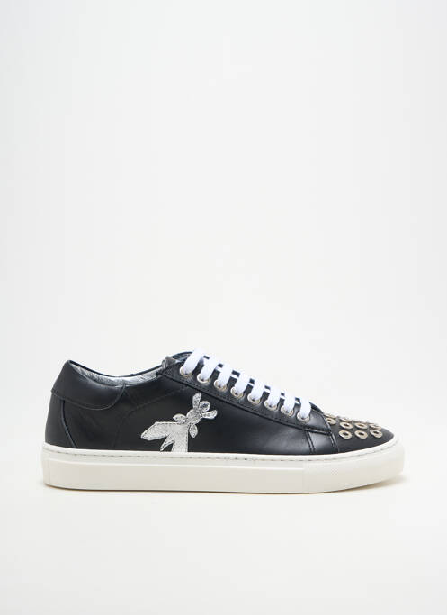Baskets bout rond talon plat jusqu'à 3cm noir PATRIZIA PEPE femme