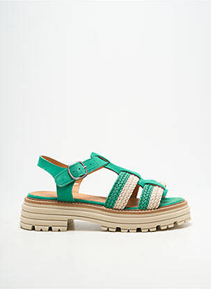 Sandales/nu pieds type de semelle amortissante talon de 4 à 6cm vert MINKA DESIGN femme