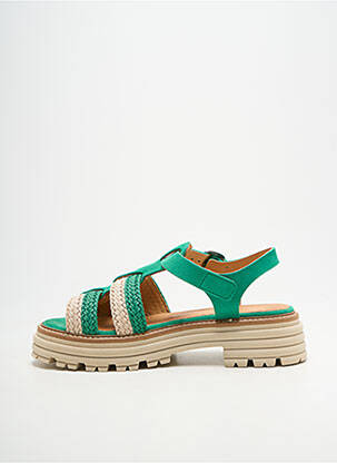 Sandales/nu pieds type de semelle amortissante talon de 4 à 6cm vert MINKA DESIGN femme