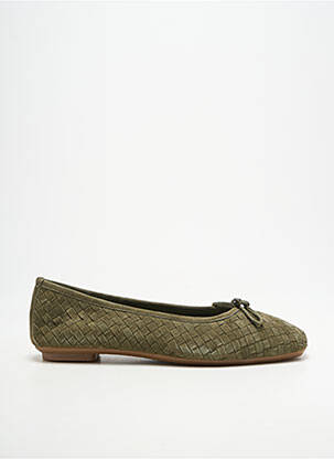 Ballerines carré talon plat jusqu'à 3cm vert REQINS femme