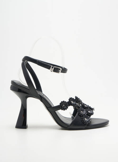 Sandales/nu pieds tissage satiné talon de 7 à 9cm noir LIU JO femme