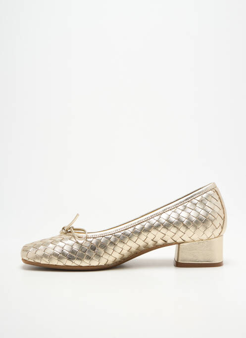 Ballerines talon bas talon plat jusqu'à 3cm or REQINS femme