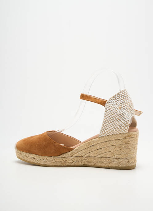 Espadrilles bout rond talon de 7 à 9cm marron GAIMO femme