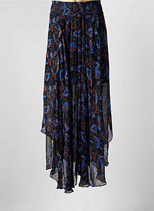 Jupe longue imprimé fantaisie noir BERENICE femme