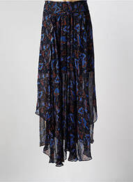 Jupe longue imprimé fantaisie noir BERENICE femme