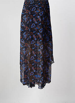 Jupe longue imprimé fantaisie noir BERENICE femme