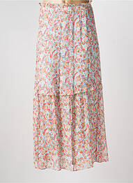 Jupe longue imprimé fantaisie bleu BERENICE femme