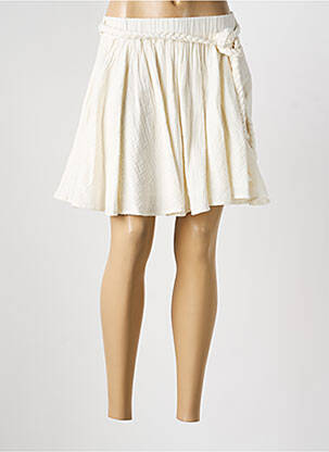 Jupe courte coupe évasée blanc BERENICE femme