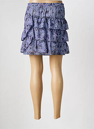 Jupe courte coupe évasée bleu BERENICE femme