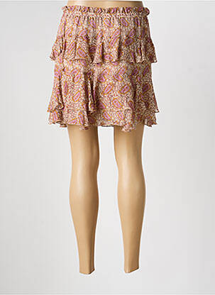 Jupe courte coupe évasée beige BERENICE femme