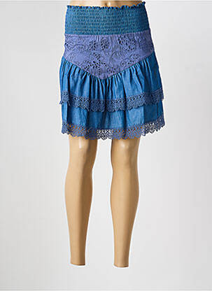 Jupe courte coupe évasée bleu LIU JO femme
