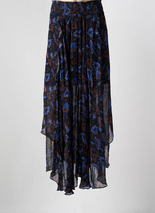 Jupe longue imprimé fantaisie noir BERENICE femme