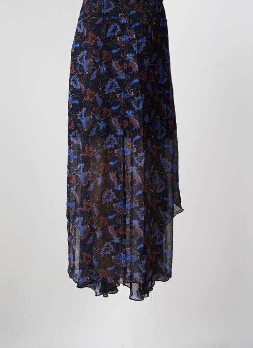 Jupe longue imprimé fantaisie noir BERENICE femme