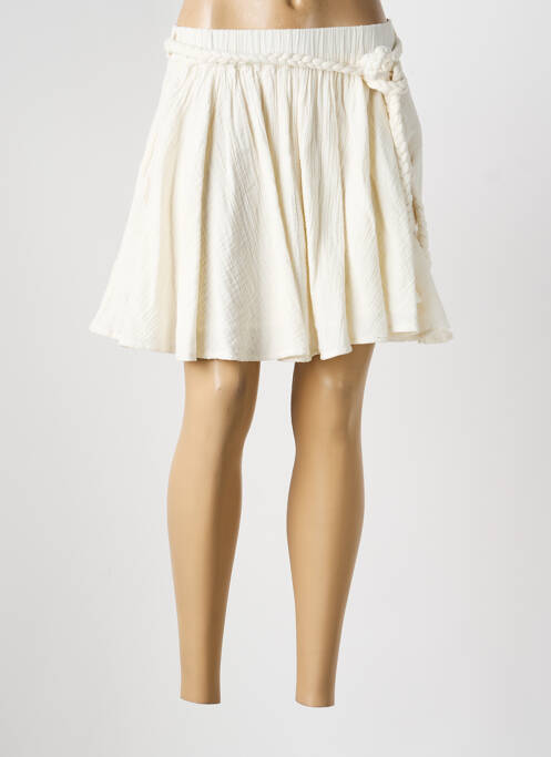 Jupe courte coupe évasée blanc BERENICE femme
