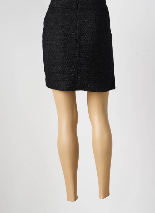 Jupe courte coupe droite noir BERENICE femme