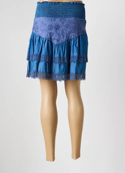 Jupe courte coupe évasée bleu LIU JO femme