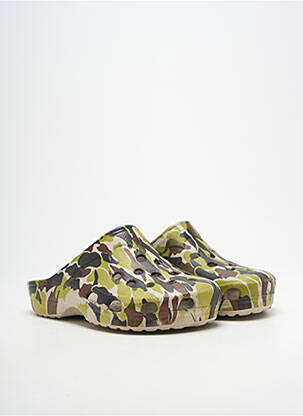 Mules/sabots voute plantaire talon de 4 à 6cm vert SNOGS femme