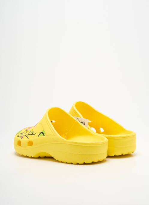 Mules/sabots voute plantaire talon de 4 à 6cm jaune SNOGS femme