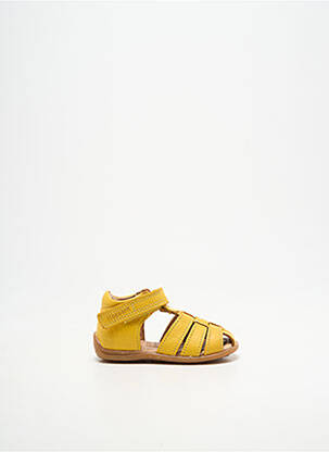 Sandales/nu pieds bout rond bout rond jaune BISGAARD garçon