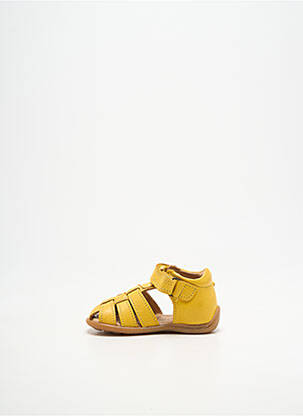 Sandales/nu pieds bout rond bout rond jaune BISGAARD garçon