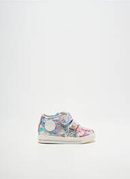 Baskets impression bout rond argent FALCOTTO fille