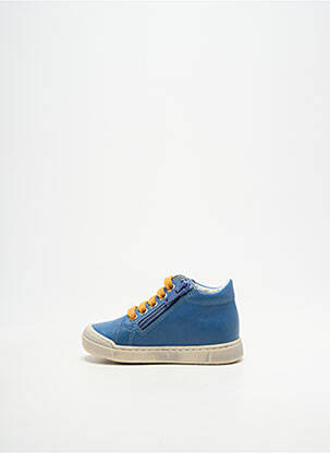 Bottillons fermeture zip et lacets bout rond bleu FALCOTTO garçon