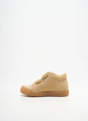 Baskets tissage tissage pailleté bout rond beige FALCOTTO fille