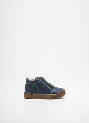 Bottillons fermeture zip et lacets bout rond bleu FALCOTTO garcon