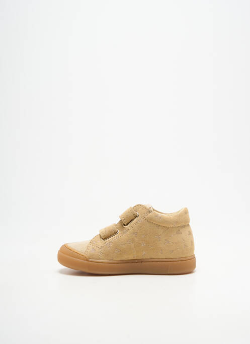 Baskets tissage tissage pailleté bout rond beige FALCOTTO fille