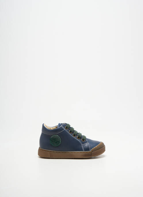 Bottillons fermeture zip et lacets bout rond bleu FALCOTTO garcon