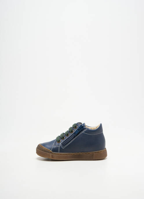 Bottillons fermeture zip et lacets bout rond bleu FALCOTTO garcon